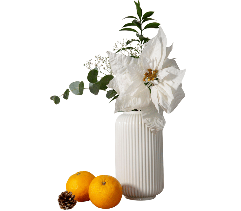 Decorative glass vase side